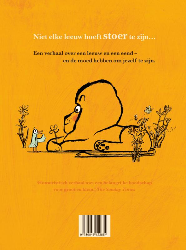 Achterkant van Een leeuw als Leonard