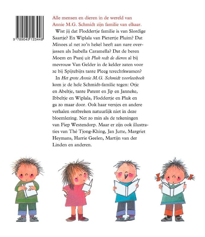 Achterkant van Het grote Annie M.G. Schmidt voorleesboek