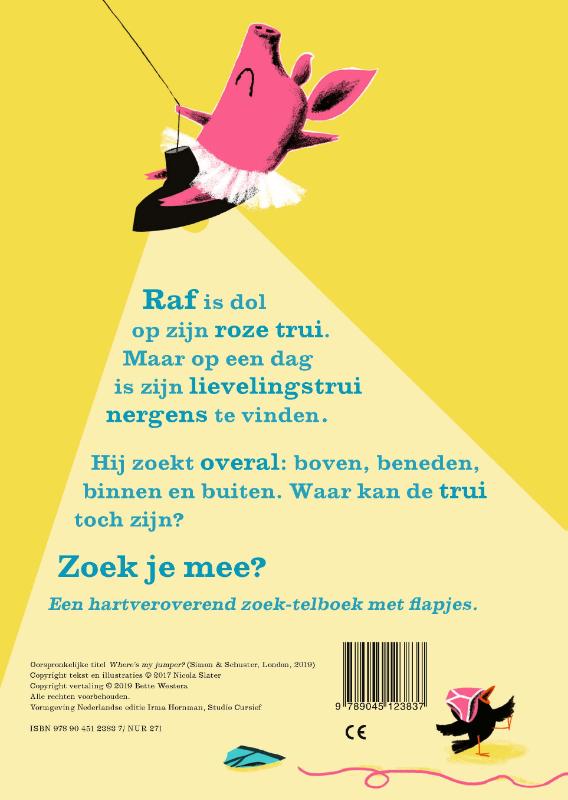 Achterkant van Waar is mijn trui?