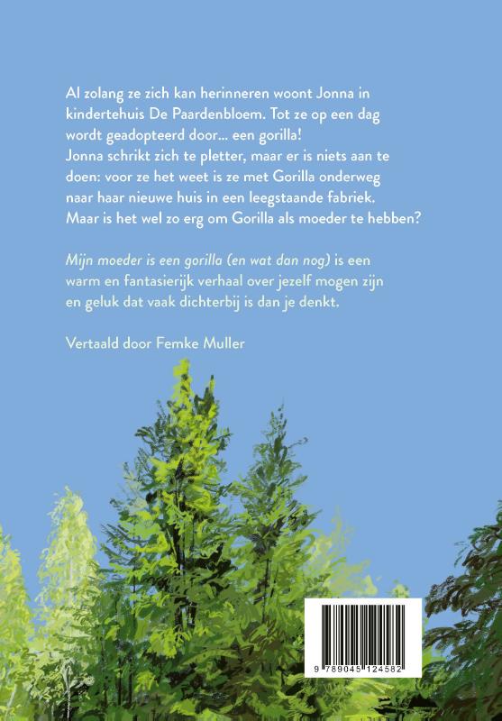 Achterkant van Mijn moeder is een gorilla