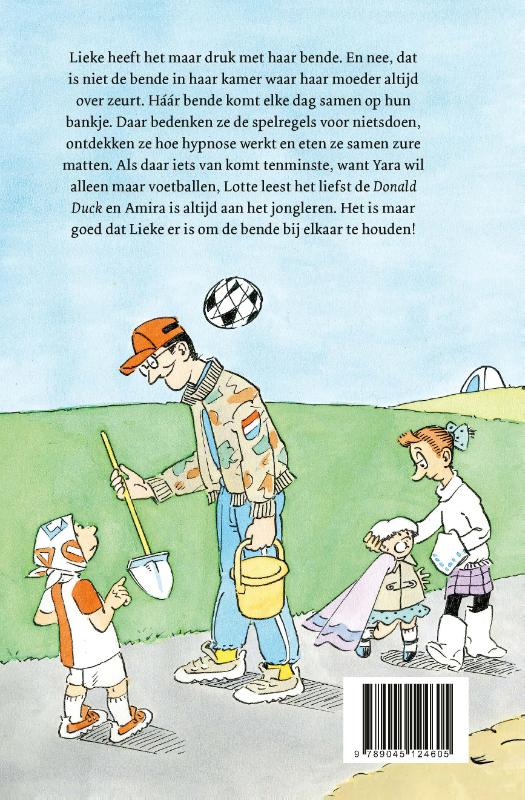 Achterkant van De bende van Lieke