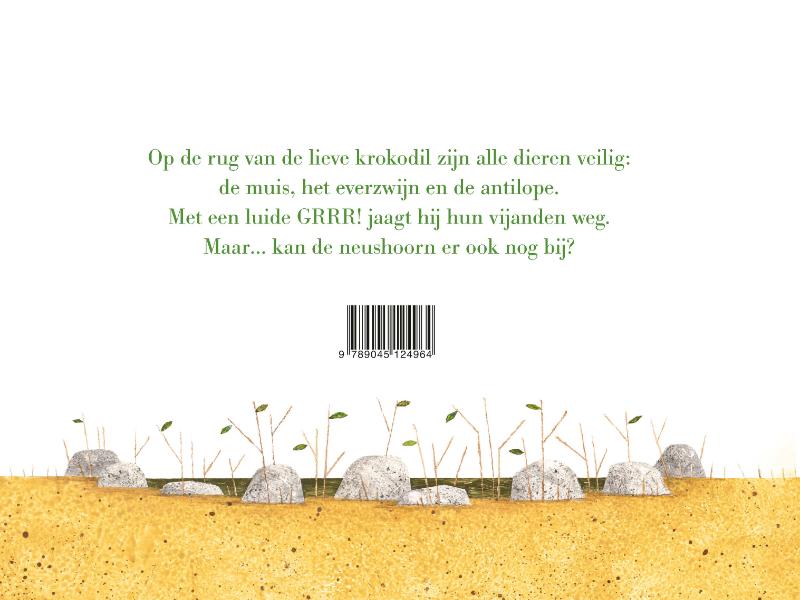 Achterkant van De lieve krokodil