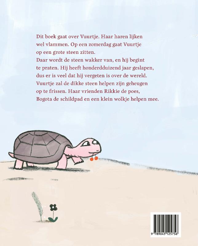Achterkant van Vuurtje en de dikke steen