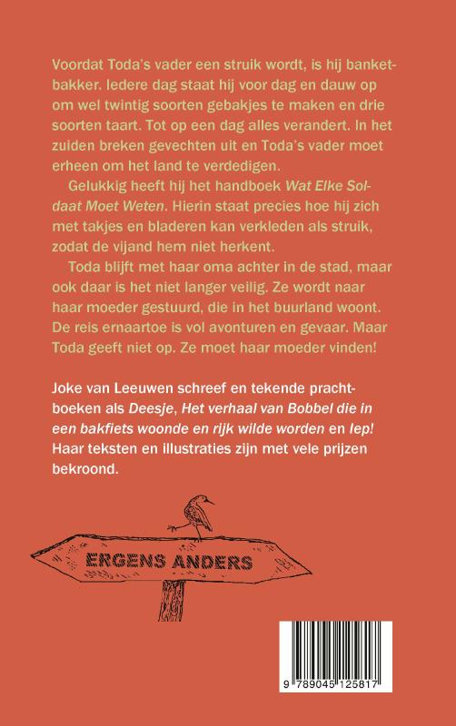 Achterkant van Toen mijn vader een struik werd