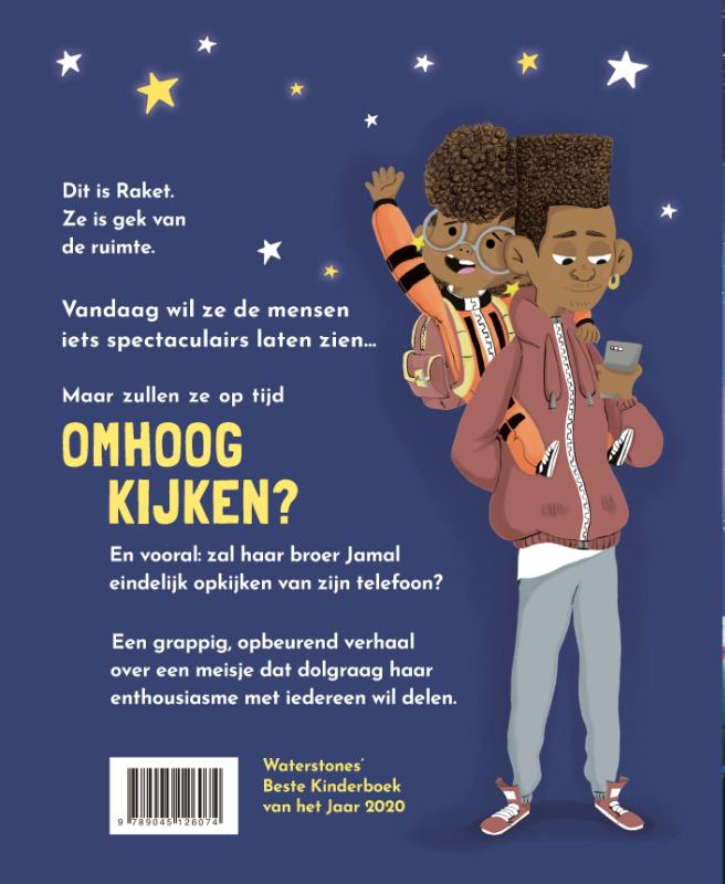 Achterkant van Kijk omhoog!