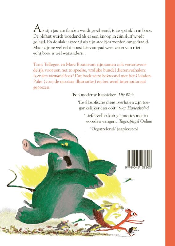 Achterkant van Echt boos is wel wat anders