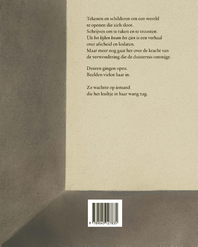 Achterkant van Uit het kijken kwam het zien
