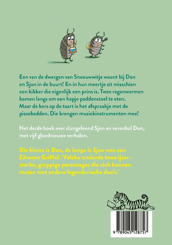 Achterkant van Don en Sjon en de zeven pissebedden