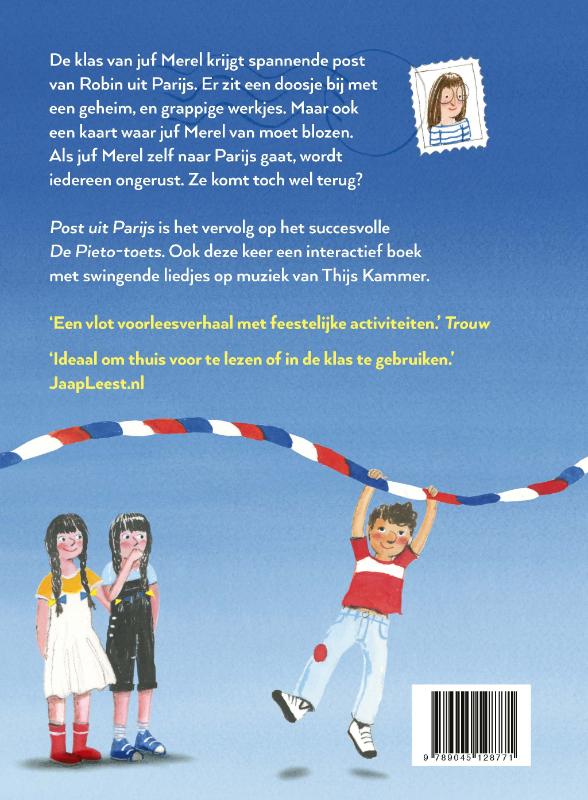 Achterkant van Post uit Parijs
