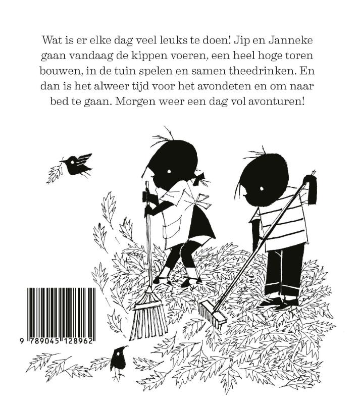 Achterkant van Een hele dag met Jip en Janneke