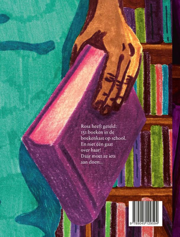 Achterkant van 151 boeken