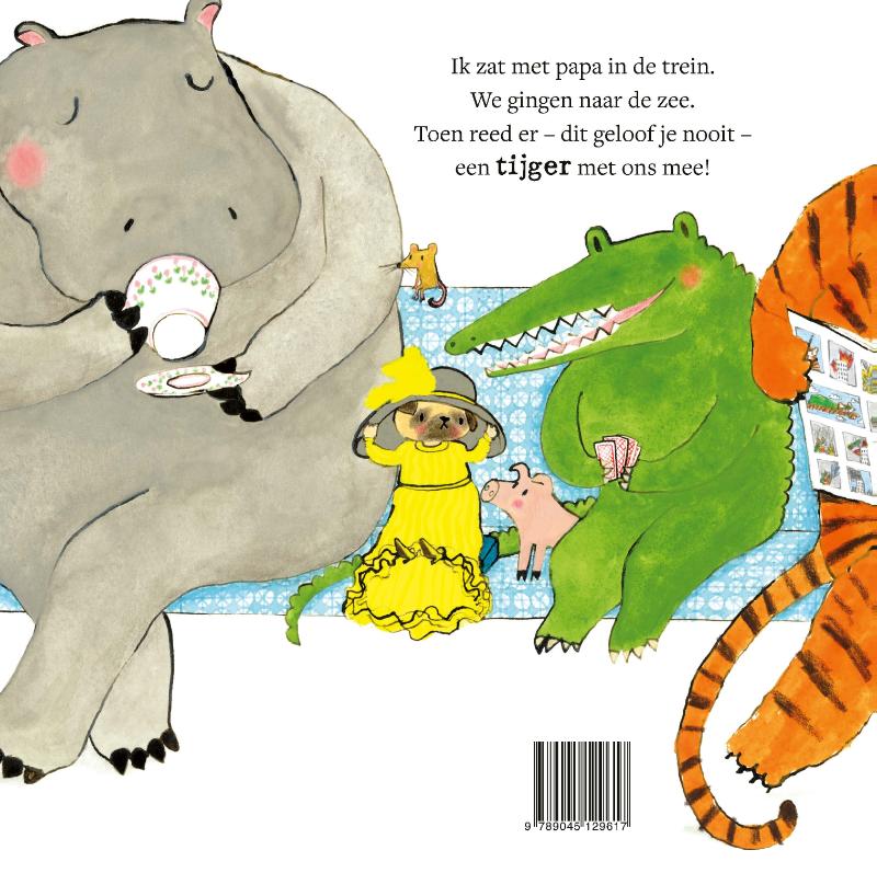 Achterkant van Een tijger in de trein