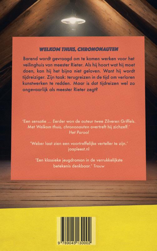Achterkant van Welkom thuis, chrononauten
