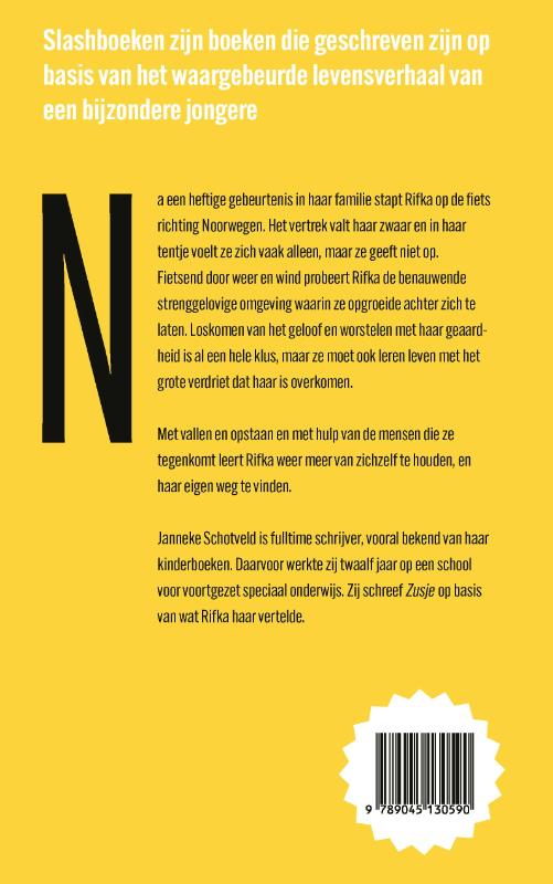 Achterkant van Zusje