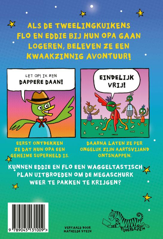 Achterkant van Evil Duck en de Veer van Fortuin