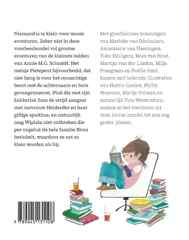 Achterkant van Het kleine Annie M.G. Schmidt voorleesboek