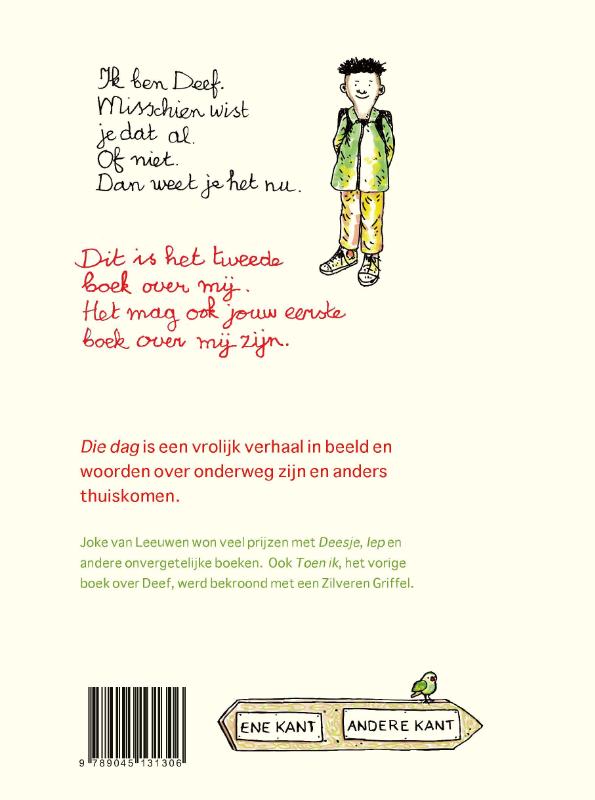 Achterkant van Die dag