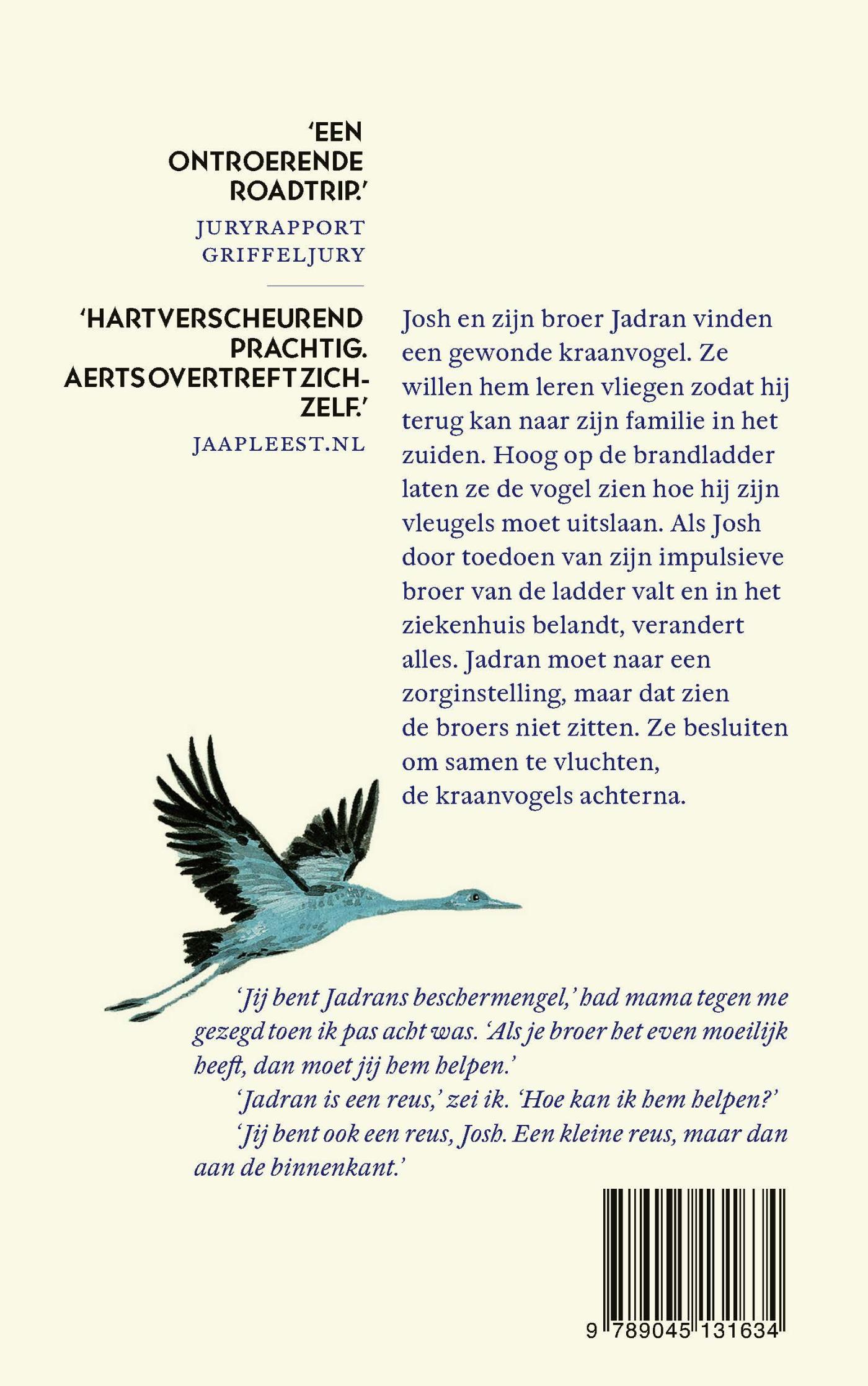 Achterkant van De blauwe vleugels