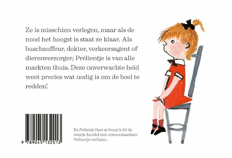 Achterkant van Prélientje aan het stuur