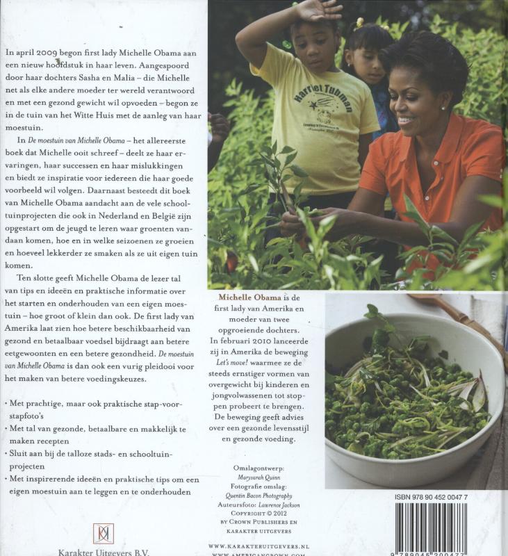 Achterkant van De moestuin van Michelle Obama