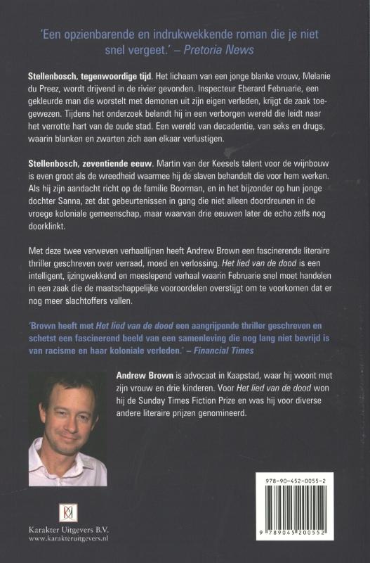 Achterkant van Het lied van de dood