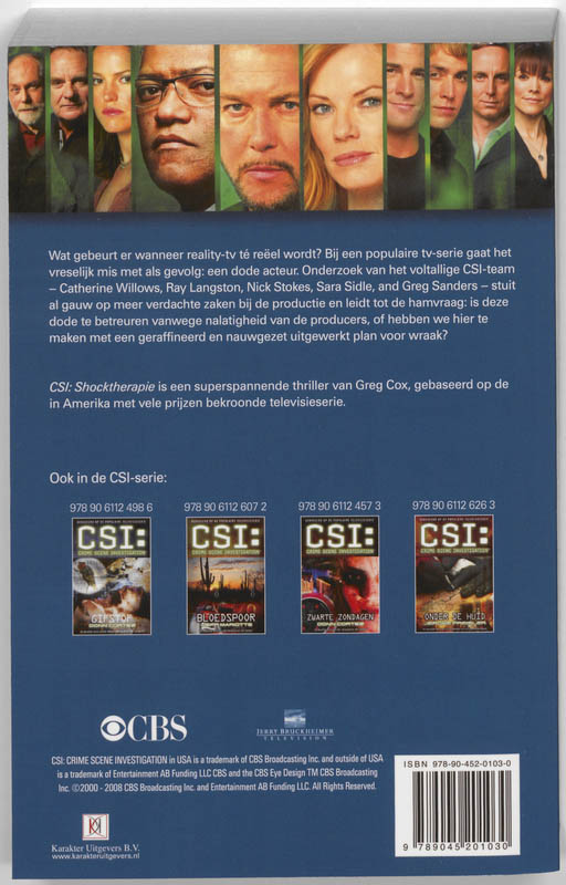 Achterkant van CSI: Shocktherapie