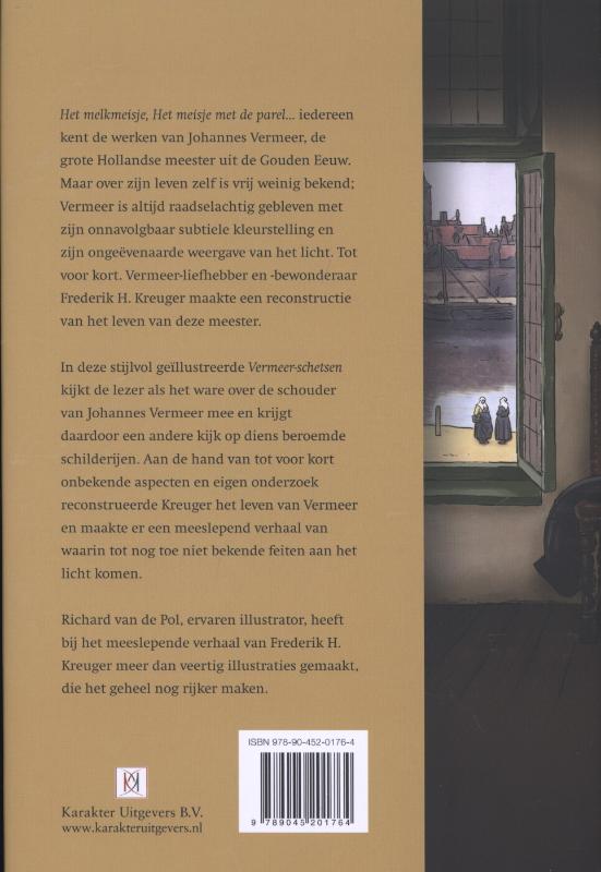 Achterkant van Vermeer-schetsen