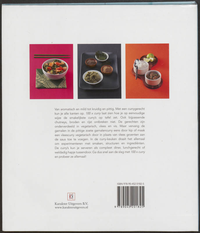 Achterkant van 100x Curry
