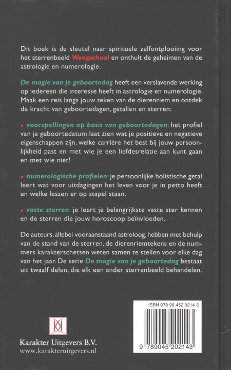 Achterkant van Weegschaal
