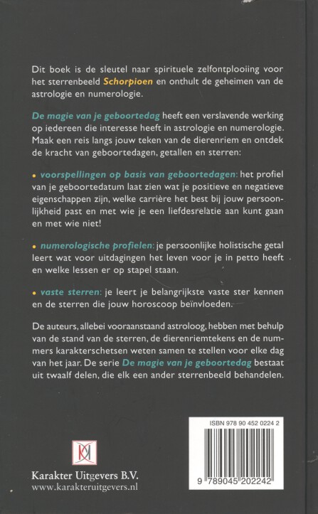 Achterkant van Schorpioen