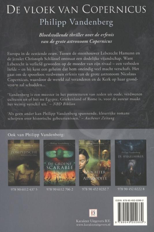 Achterkant van De vloek van Copernicus