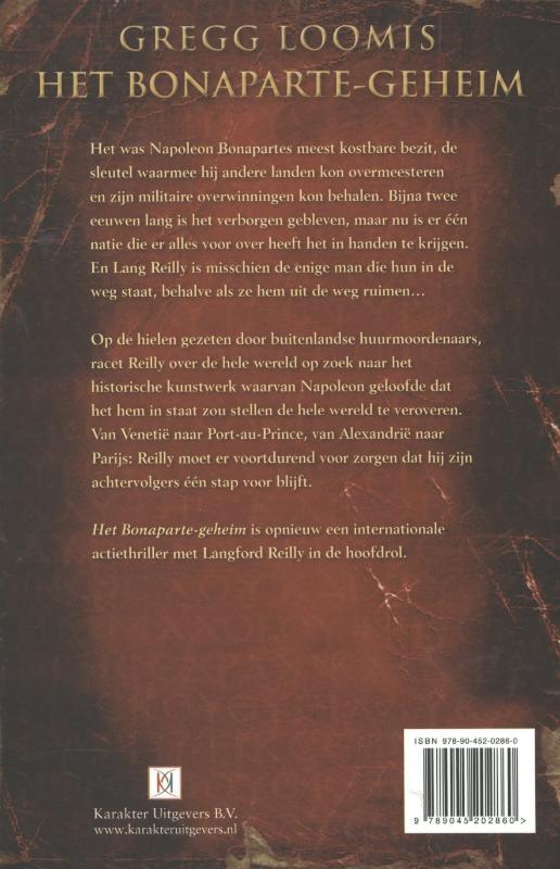 Achterkant van Het Bonaparte-geheim