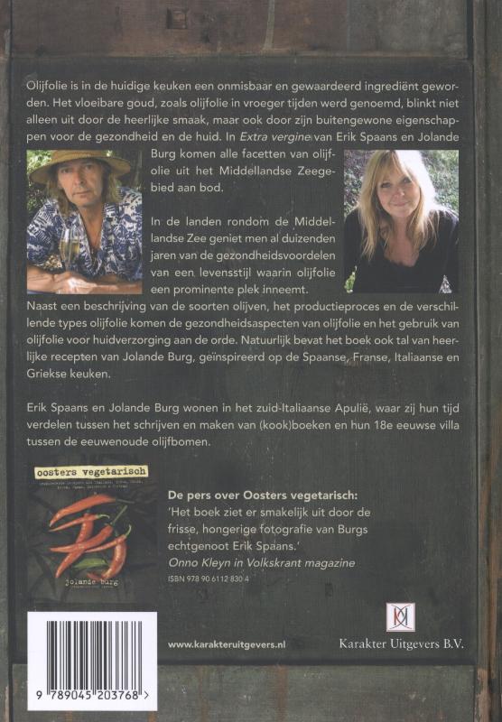 Achterkant van Extra vergine