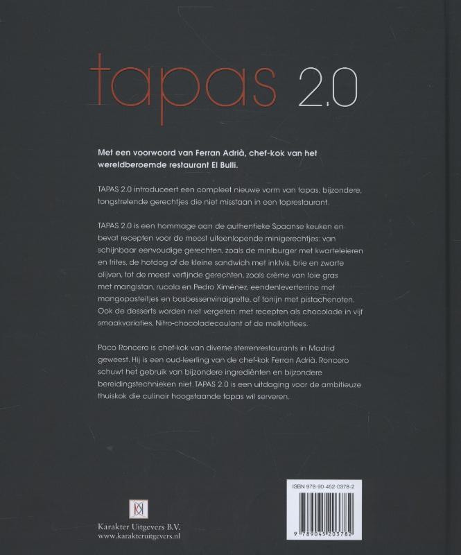 Achterkant van Tapas 2.0