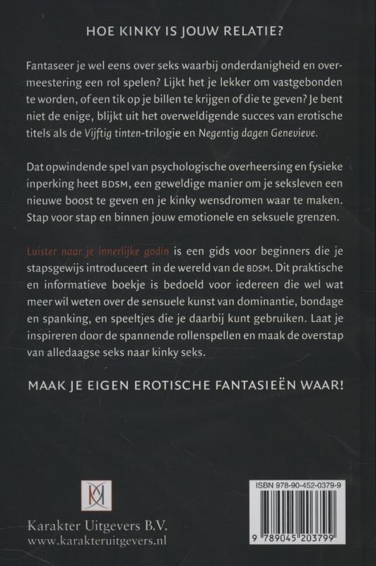 Achterkant van Luister naar je innerlijke godin