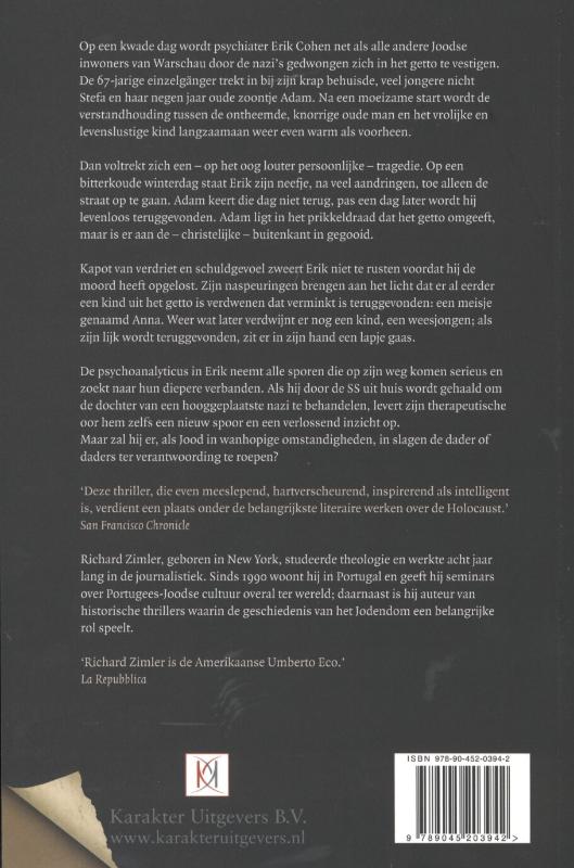 Achterkant van De Warschau-anagrammen