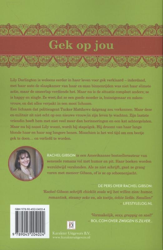 Achterkant van Gek op jou