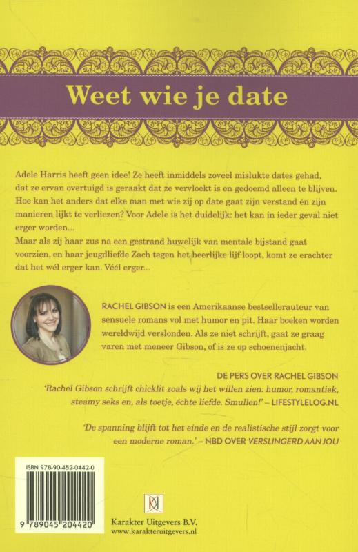 Achterkant van Weet wie je date