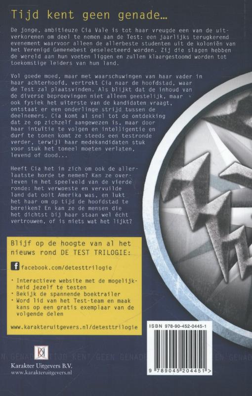Achterkant van De test
