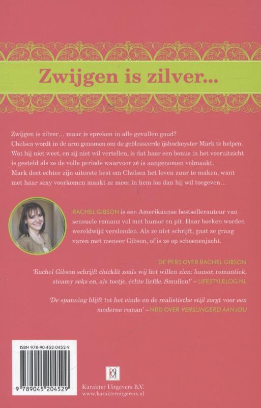 Achterkant van Zwijgen is zilver