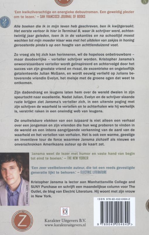 Achterkant van De onuitwisbare vlekken van een luipaard