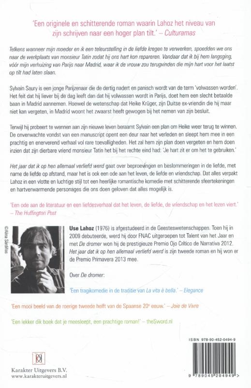 Achterkant van Het jaar dat ik op hen allemaal verliefd werd