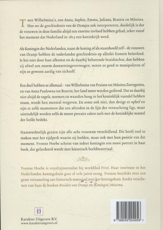 Achterkant van 200 jaar koninklijke vrouwen