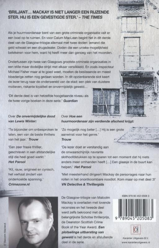 Achterkant van Een plotselinge uitbarsting van geweld
