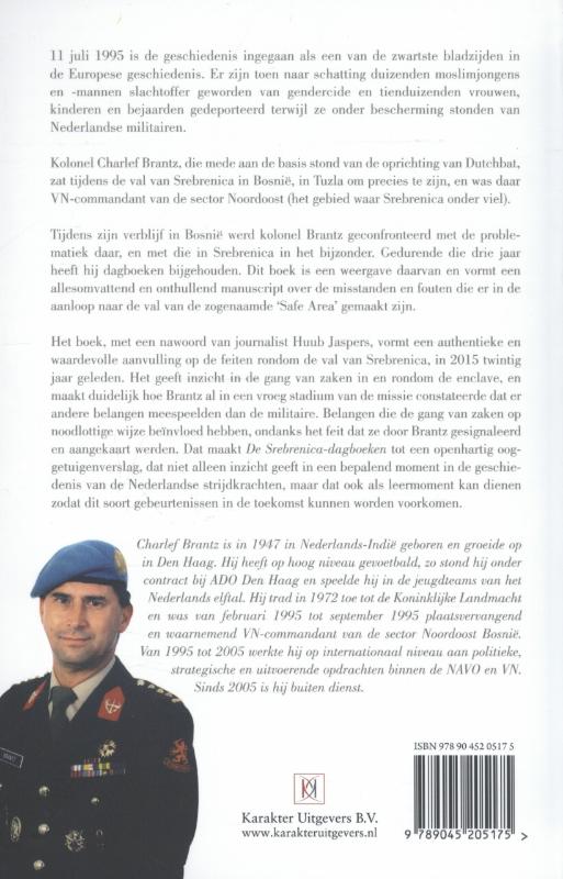 Achterkant van De Srebrenica-dagboeken