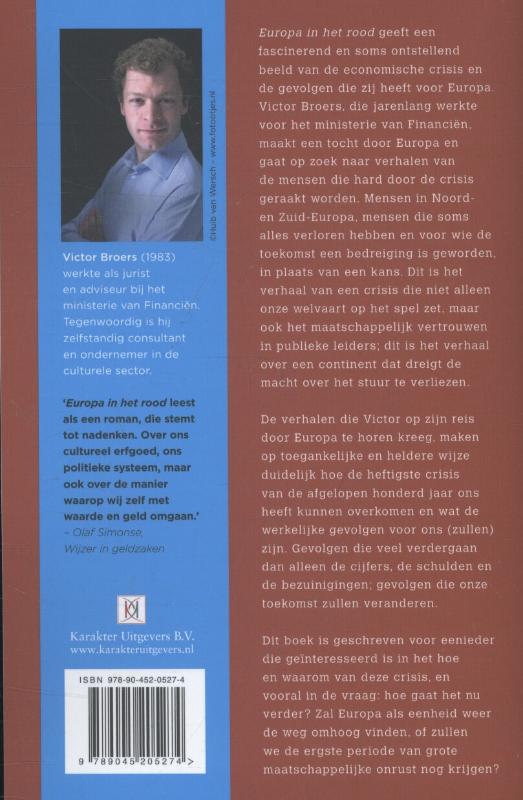 Achterkant van Europa in het rood