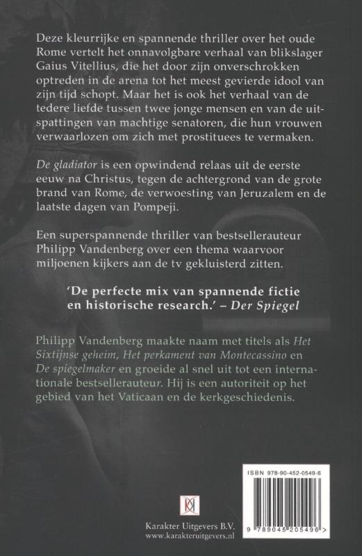 Achterkant van De gladiator
