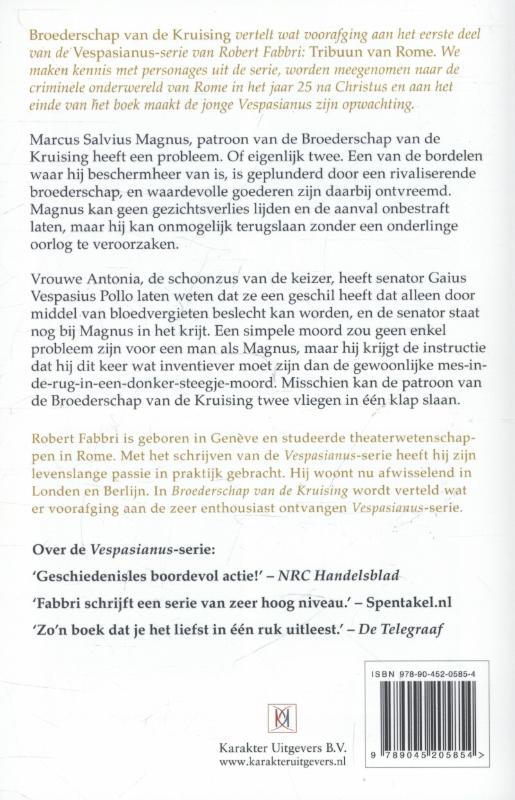 Achterkant van Broederschap van de kruising