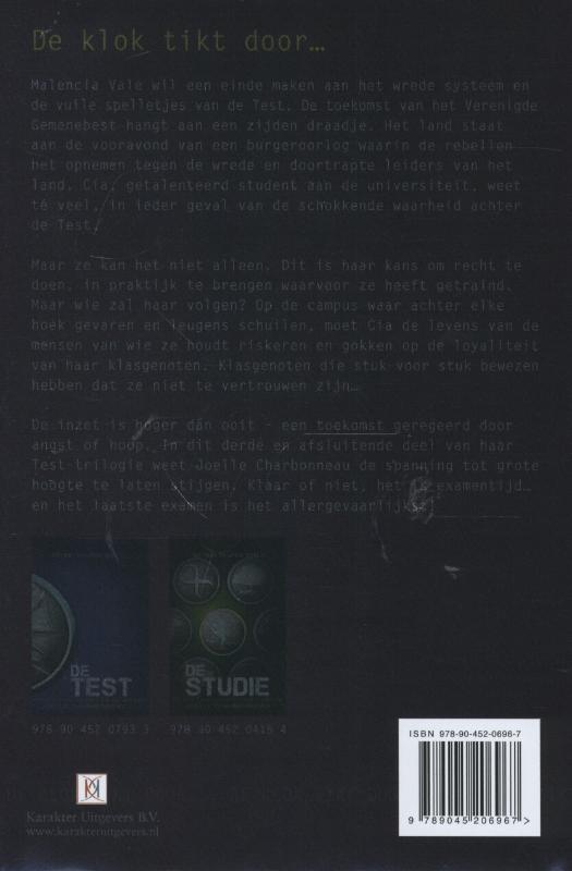 Achterkant van Het examen