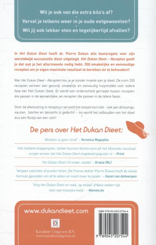 Achterkant van Het Dukan dieet